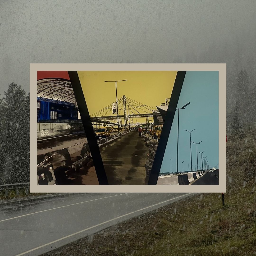 Clear Skies & Openroad by Bolu Olusanya - African art displayed in modern interior