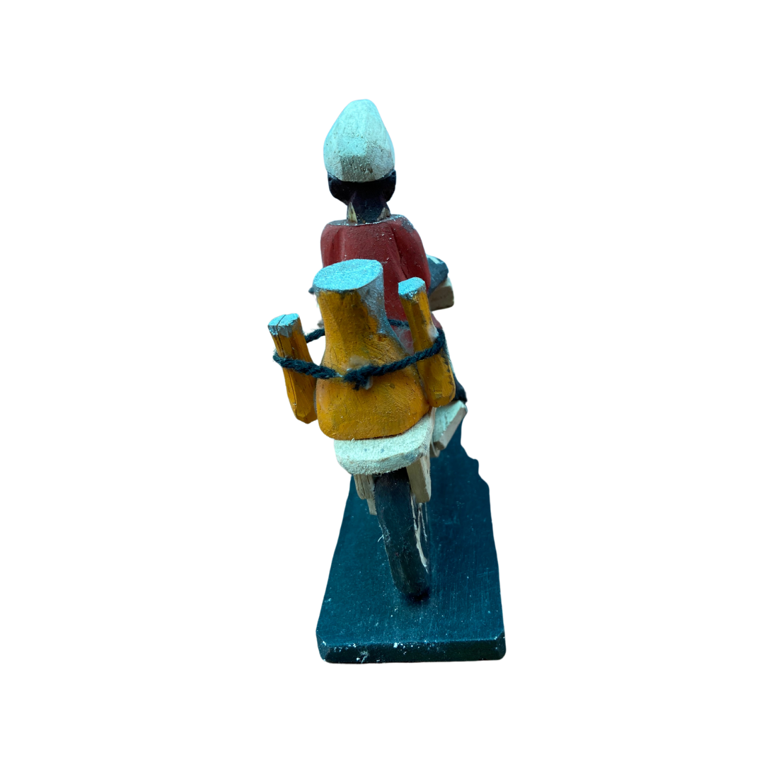 Motorbike - African Lifestyle Wooden Figure (Small)