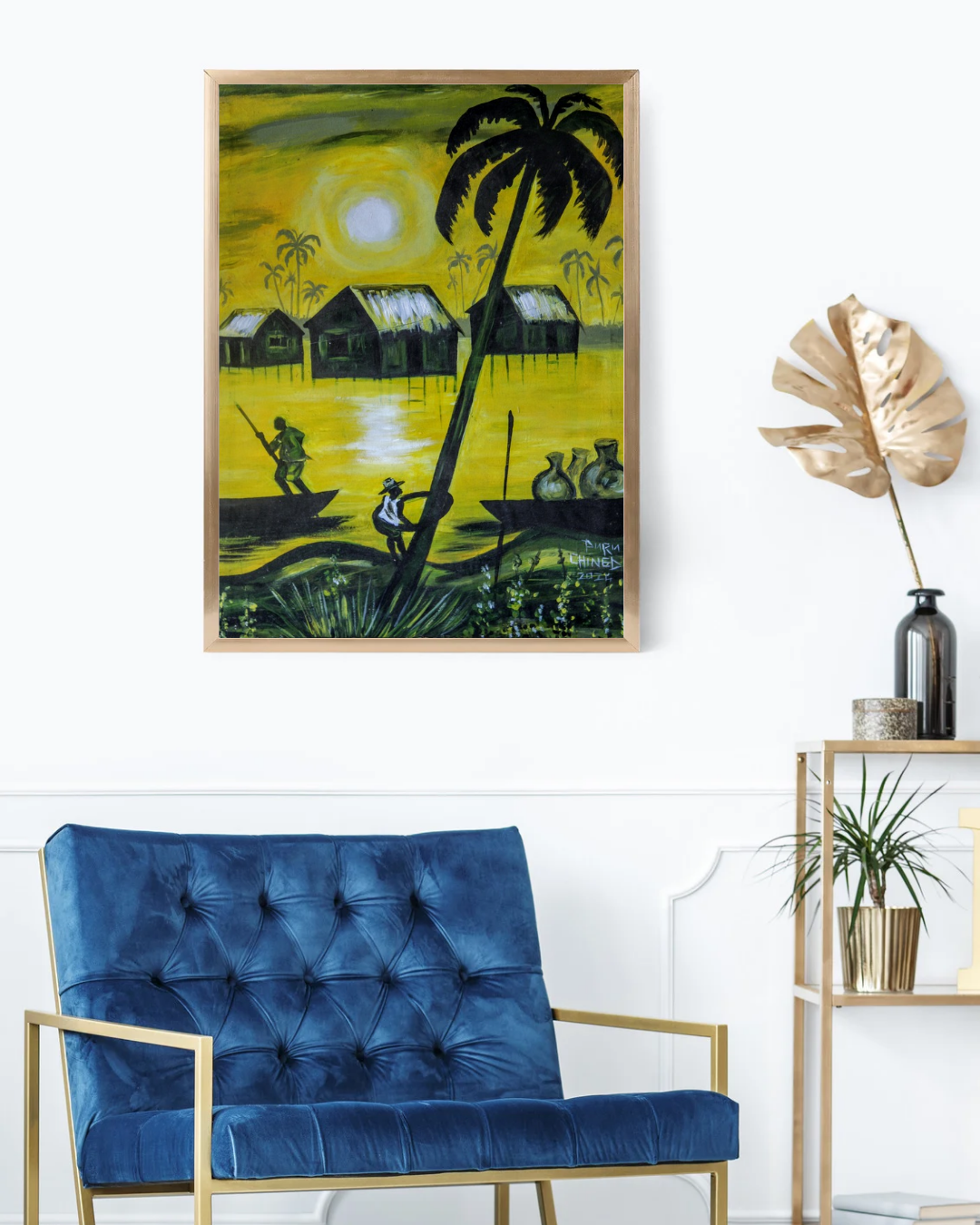 Palm by the lake