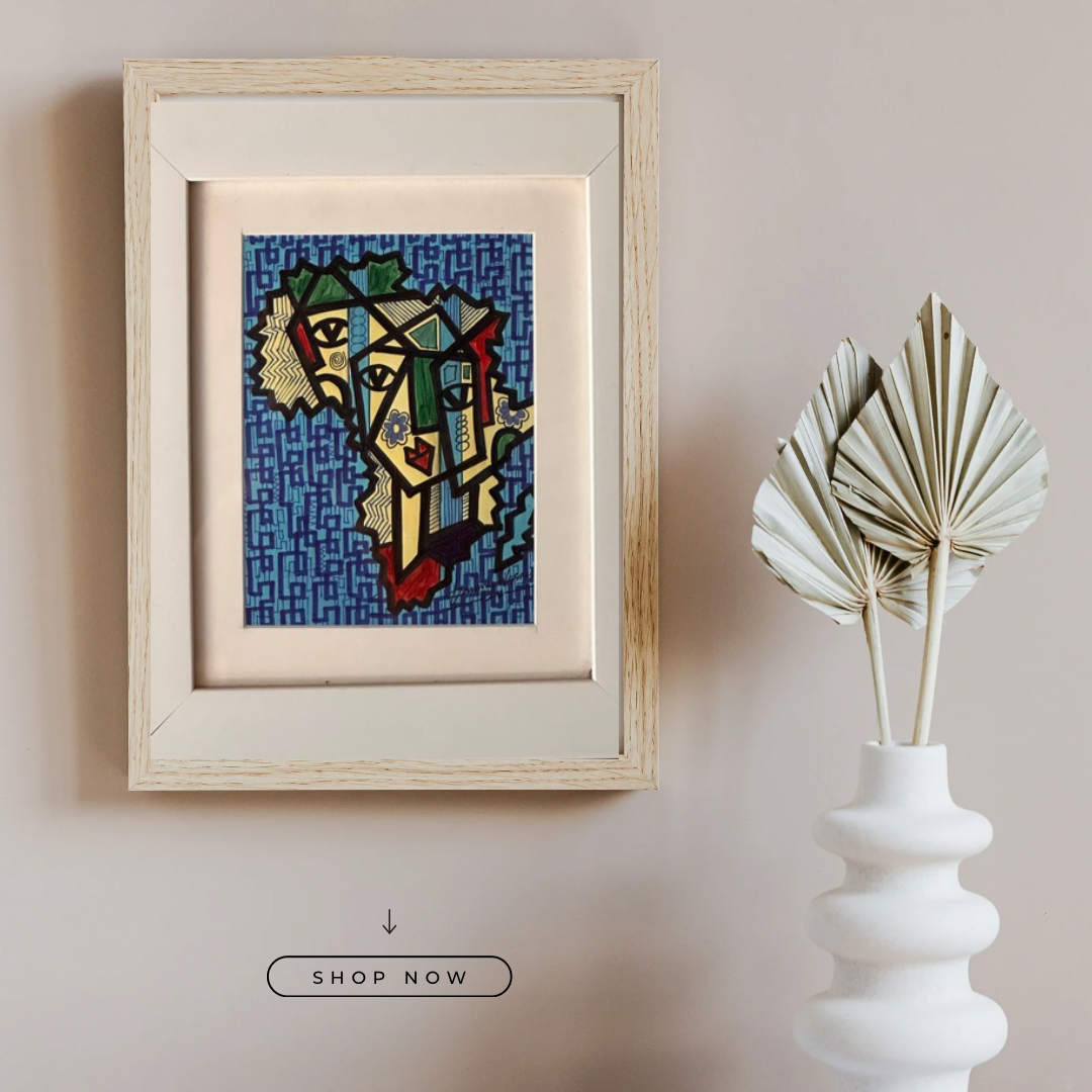 Kwazazzabo by Daminu Wasiu - African art displayed in modern interior