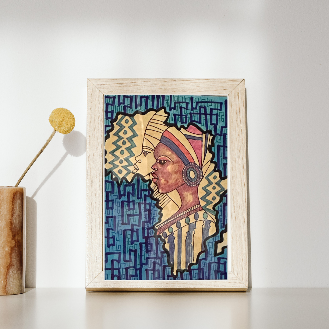 Uwa by Daminu Wasiu - African art displayed in modern interior