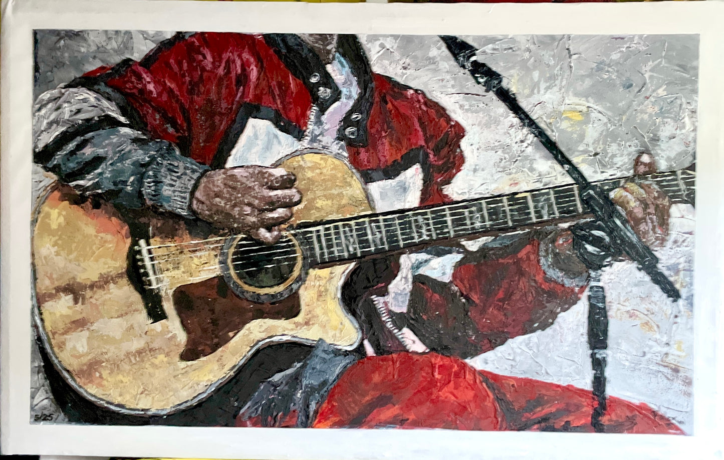 Solo acrylic on canvas painting by Nigerian artist Falex contemporary African art