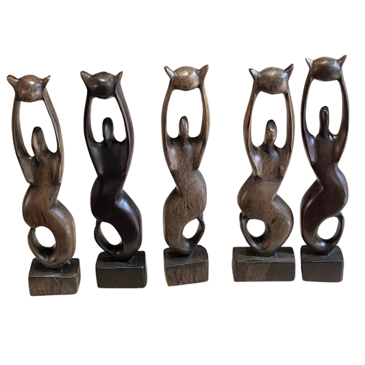 Ebony Wood & Mahogany Sculptures (Mid-size)