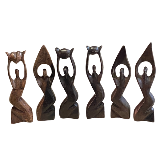 Ebony Wood & Mahogany Sculptures (Small)