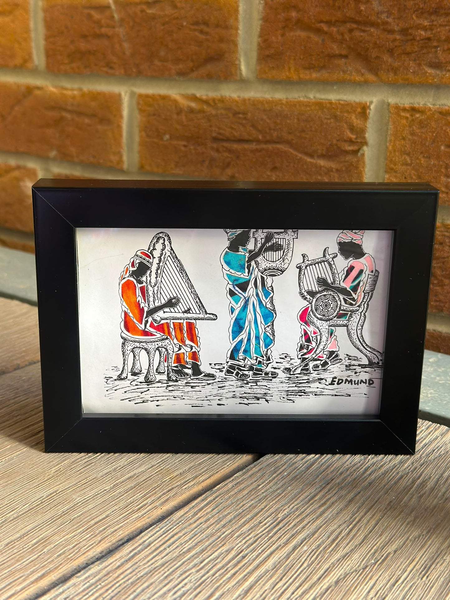 Strum Together - African Miniature Painting.