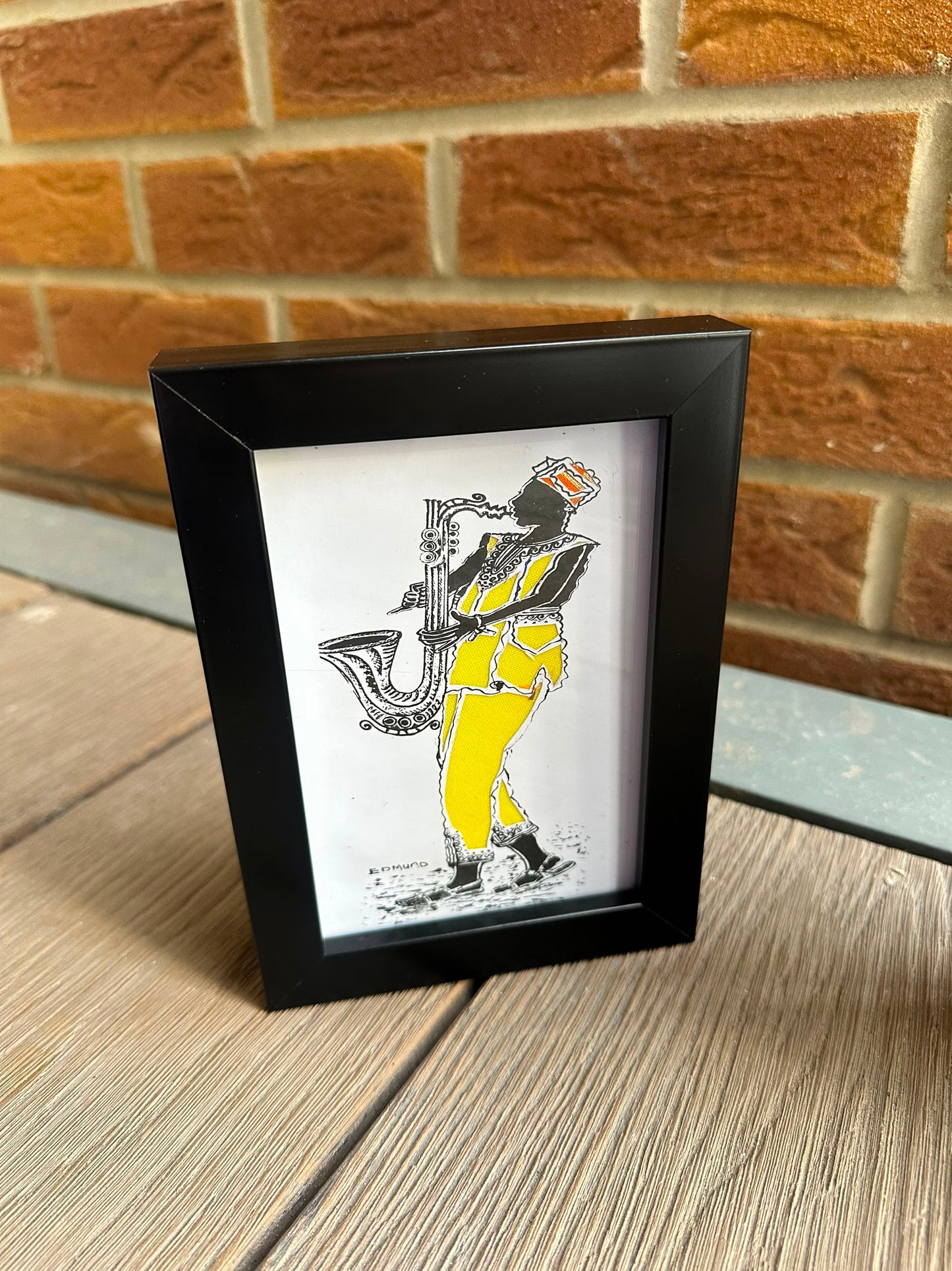 Maximum Saxophone - African Miniature Painting.
