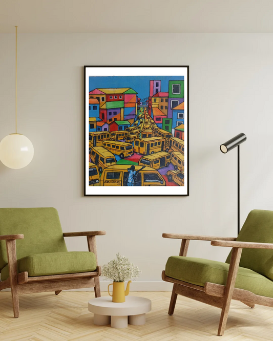Colorful Jungle 2 - African Wall Art. Original Acrylic On Canvas Painting By The Okechukwus