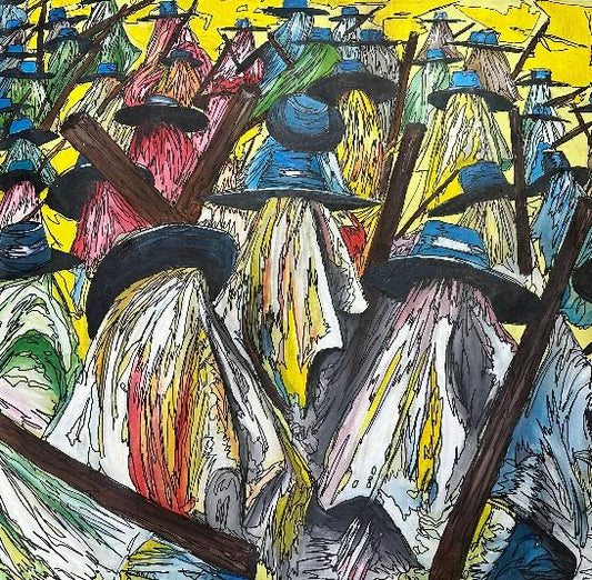 Spirits in Motion, Strokes on Canvas