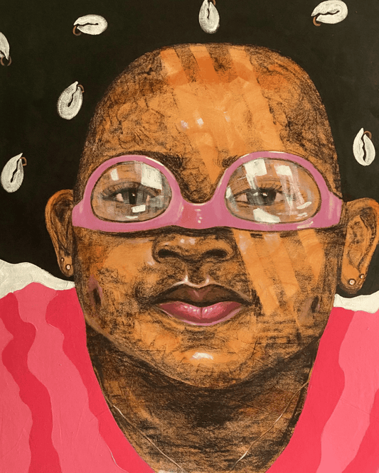 Soul and colour 2 — original mixed media by Sadiq Adeleke, contemporary African art