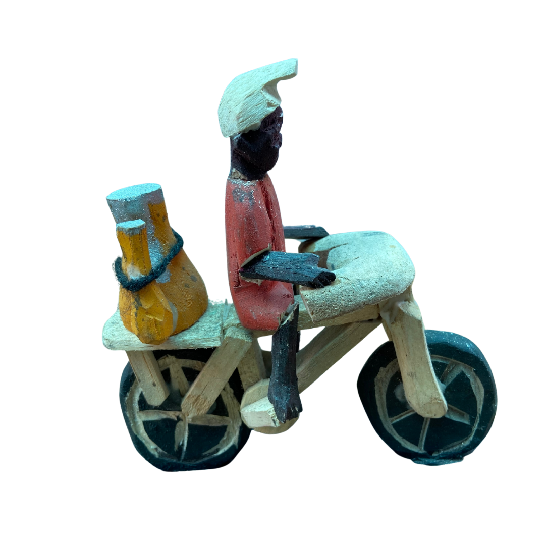 Motorbike -  African Lifestyle Wooden Figure (Small)