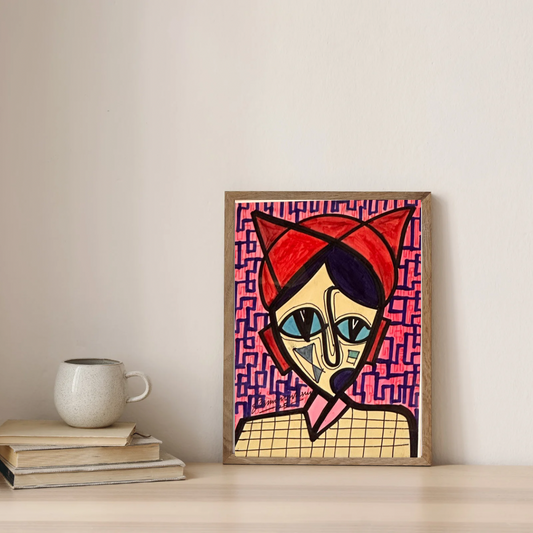 Aminu by Daminu Wasiu - African art displayed in modern interior