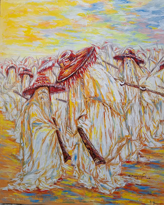 Where spirits walk in white (Eyo)