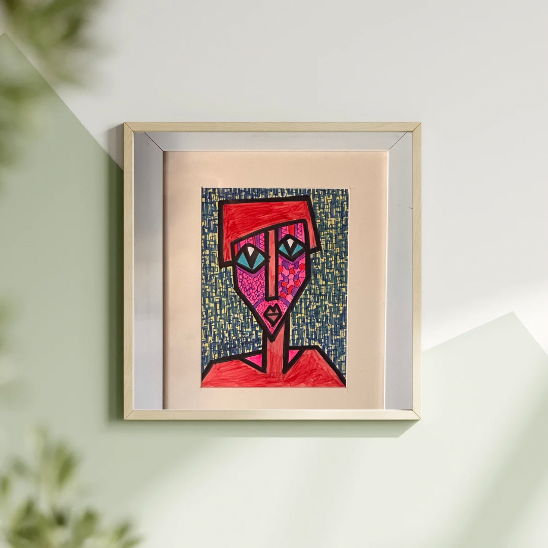 Tanko by Daminu Wasiu - African art displayed in modern interior