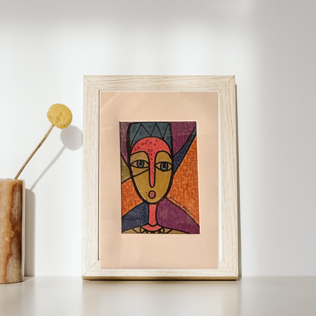 Sarauniya by Daminu Wasiu - African art displayed in modern interior