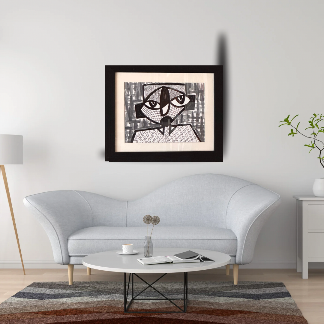 Yayyi by Daminu Wasiu - African art displayed in modern interior