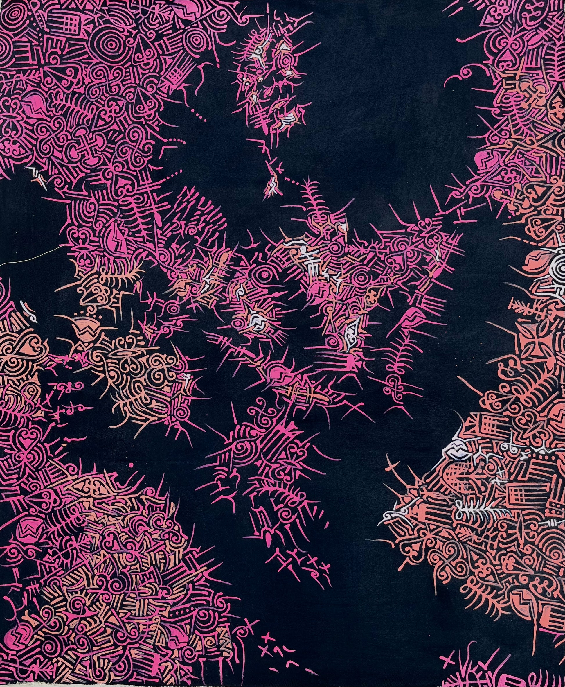 Who am I Now? - Original abstract painting by Faith Omole - Contemporary African art