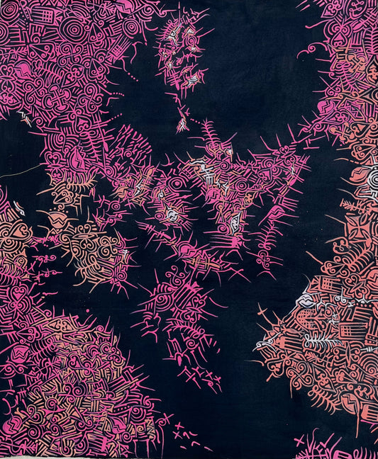 Who am I Now? - Original abstract painting by Faith Omole - Contemporary African art