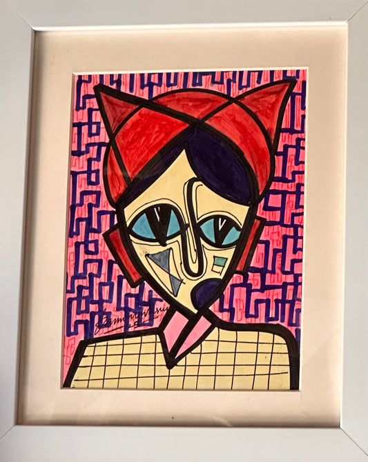 Aminu - Original portrait painting by Daminu Wasiu - Contemporary African art