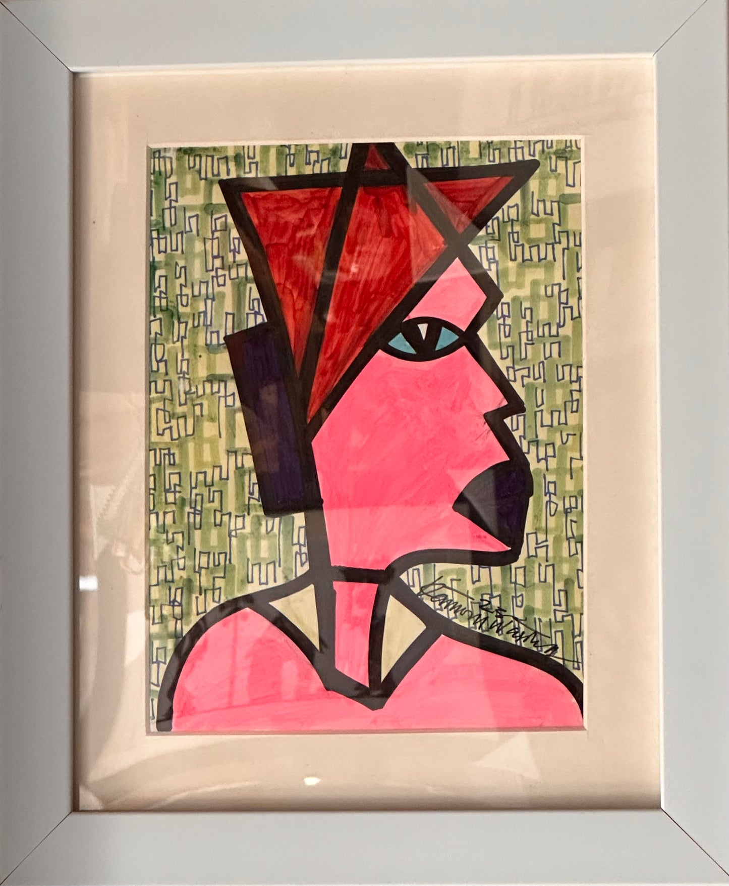 Adamu - Original portrait painting by Daminu Wasiu - Contemporary African art