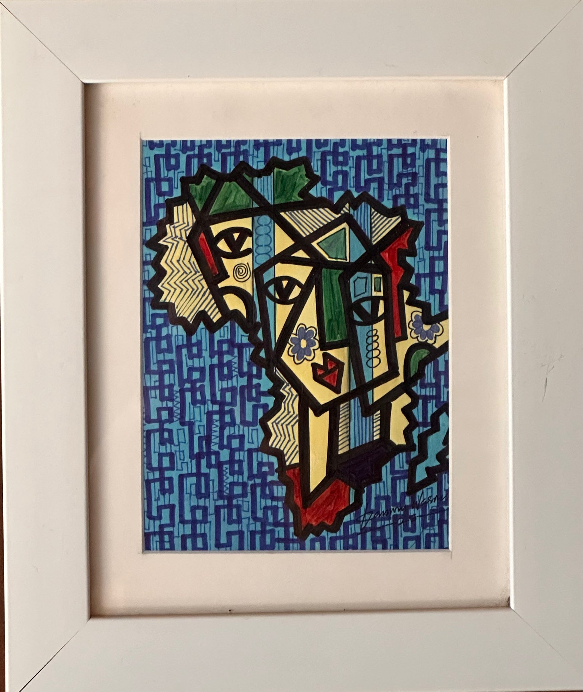 Kwazazzabo - Original portrait painting by Daminu Wasiu - Contemporary African art