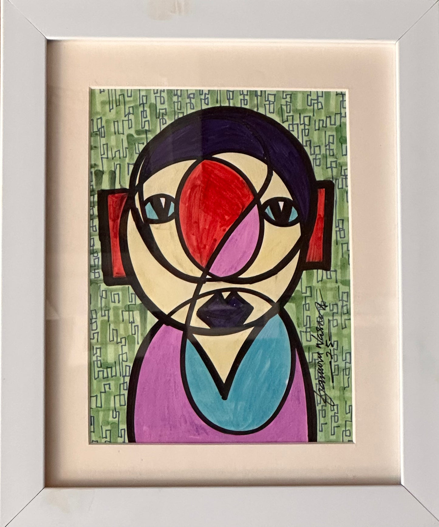 Ibraheem - Original portrait painting by Daminu Wasiu - Contemporary African art