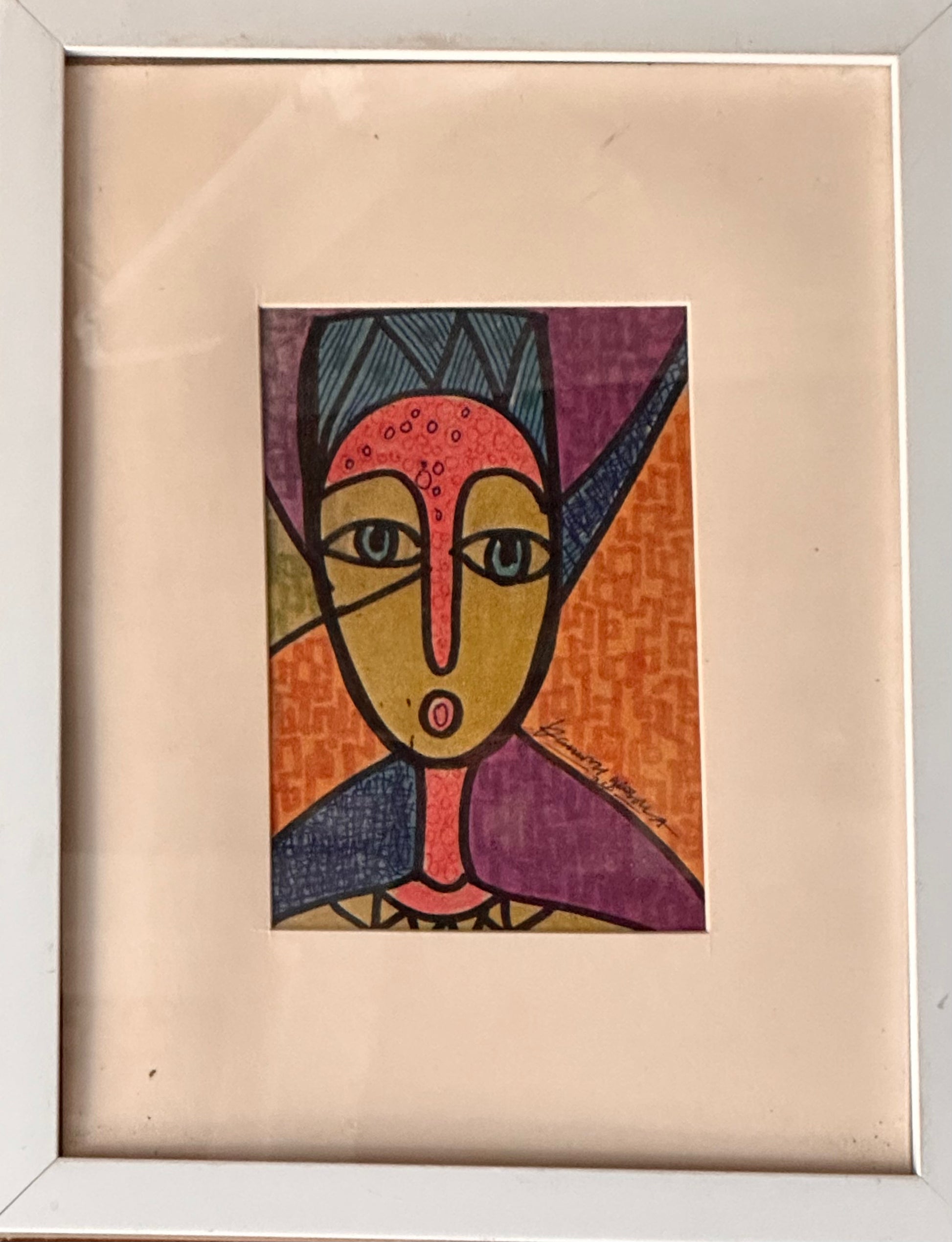 Sarauniya - Original portrait painting by Daminu Wasiu - Contemporary African art