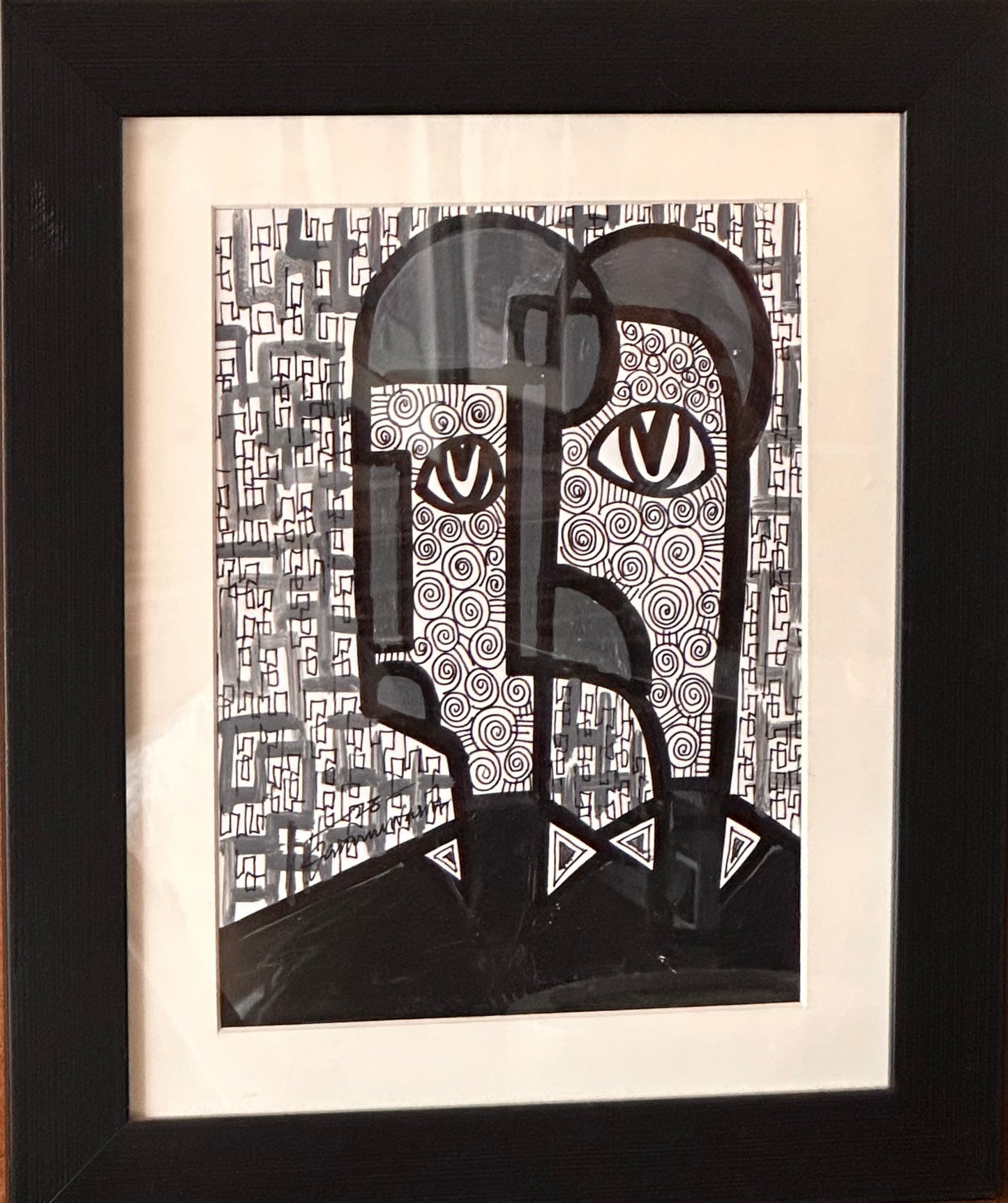 Dattawa - Original portrait painting by Daminu Wasiu - Contemporary African art