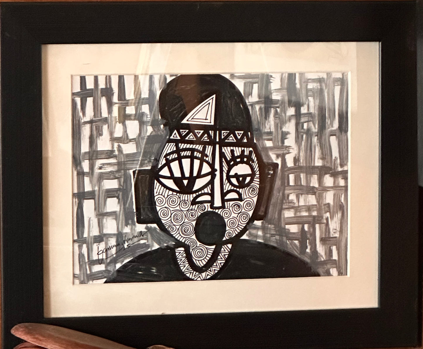 Yarinya - Original portrait painting by Daminu Wasiu - Contemporary African art