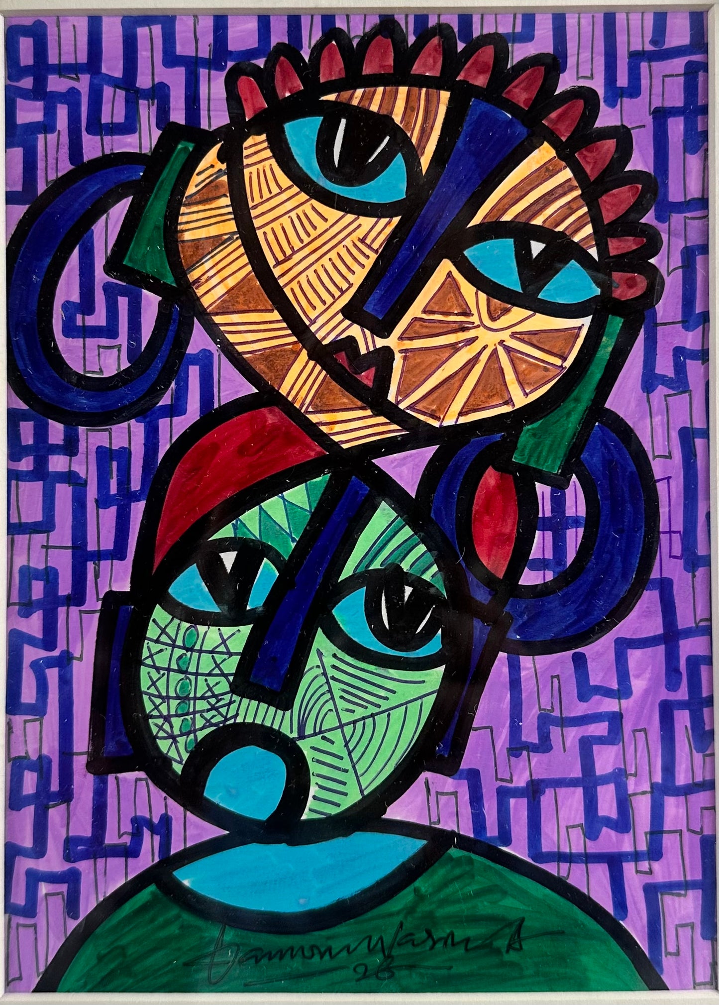 Fuskoki da Wurare. African Decorative Art. A Collection Miniature Paintings by Nigerian Artist Daminu Wasiu.