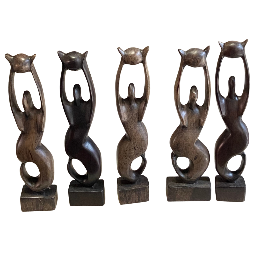 Ebony Wood & Mahogany Sculptures (Mid-size)