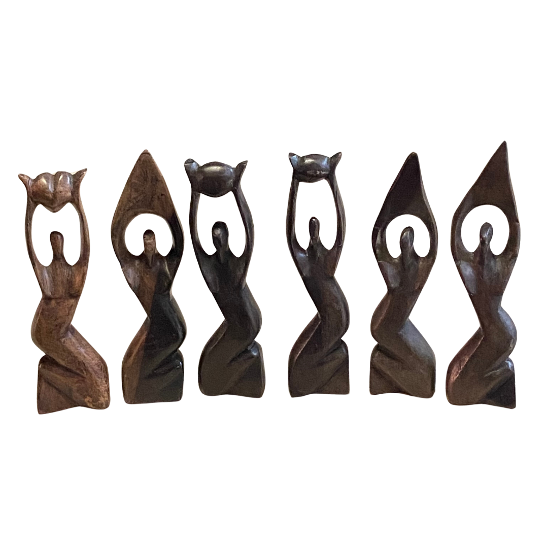 Ebony Wood & Mahogany Sculptures (Small)