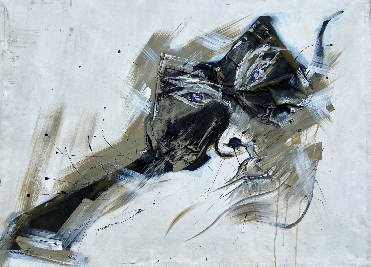The Leap III - Original abstract painting by Mozezempire - Contemporary African art