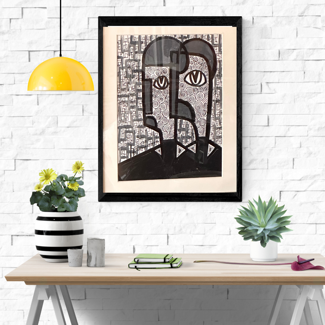 Dattawa by Daminu Wasiu - African art displayed in modern interior