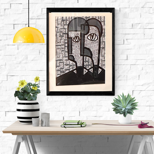 Dattawa by Daminu Wasiu - African art displayed in modern interior