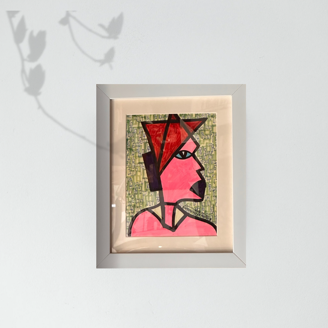 Adamu by Daminu Wasiu - African art displayed in modern interior