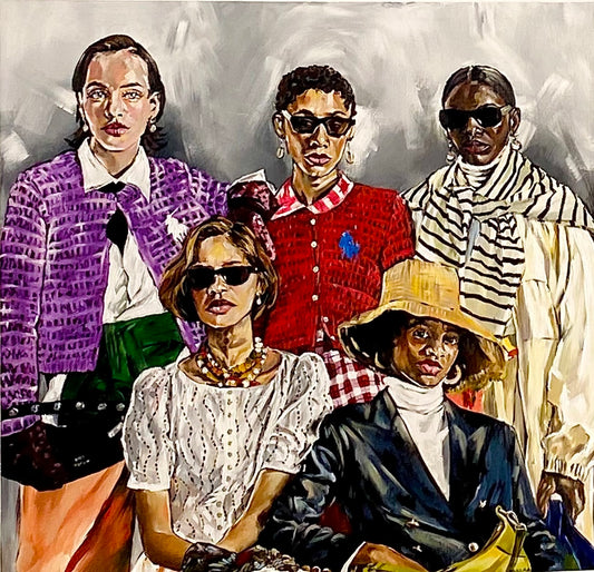 Aurae acrylic on canvas by Nigerian artist Falex contemporary African art