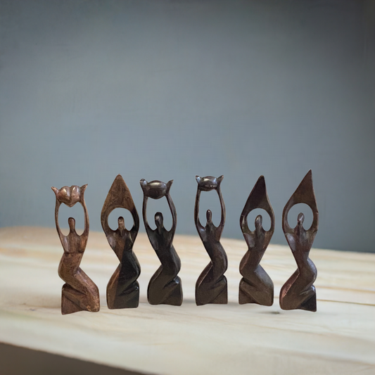 Ebony Wood & Mahogany Sculptures (Small)