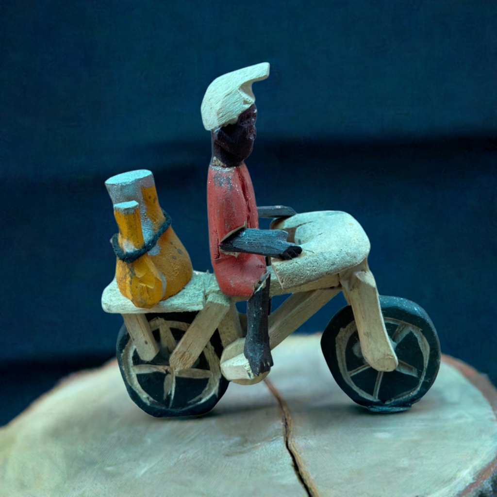 Motorbike -  African Lifestyle Wooden Figure (Small)