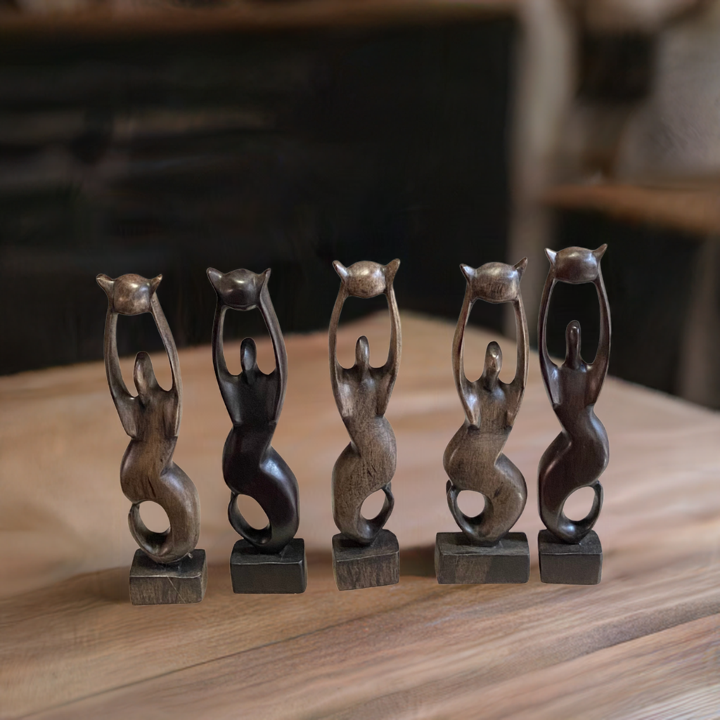 Ebony Wood & Mahogany Sculptures (Mid-size)