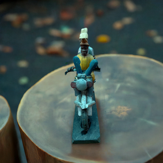 Motorbike -  African Lifestyle Wooden Figure (Small)