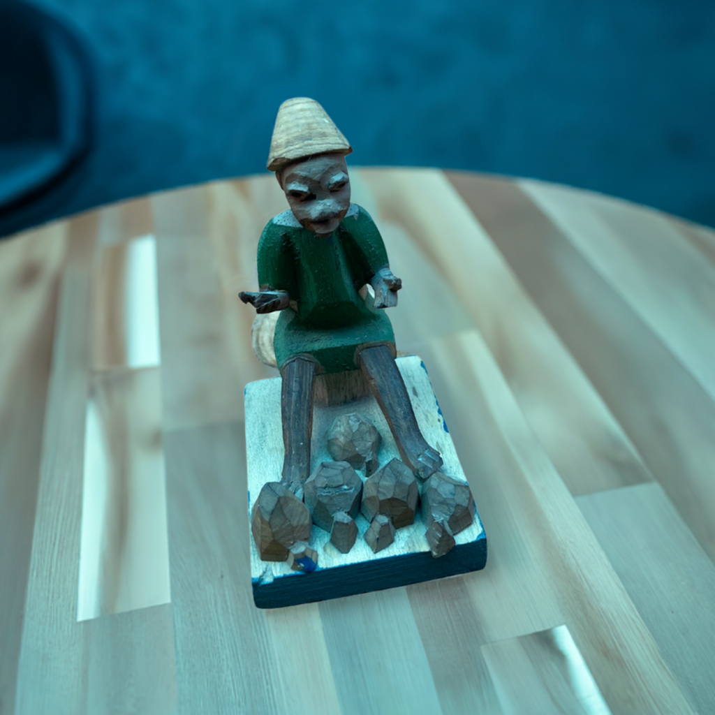 Earthbound Reflection - African Lifestyle Wooden Figure (Small)