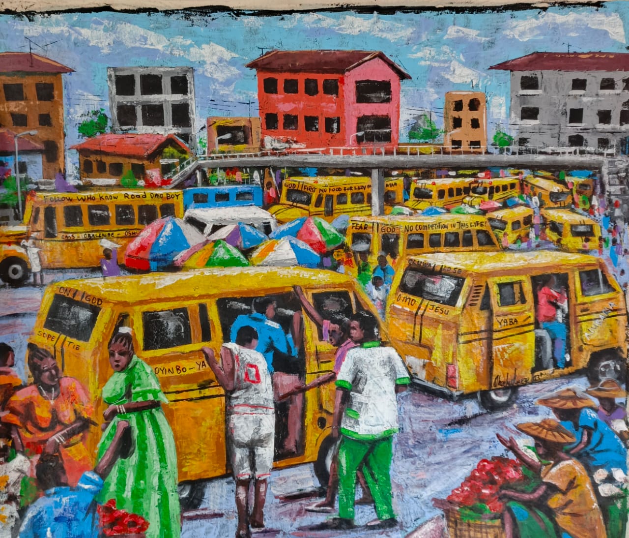 One Chance - African Wall Art. Original Acrylic On Canvas Painting By The Okechukwus