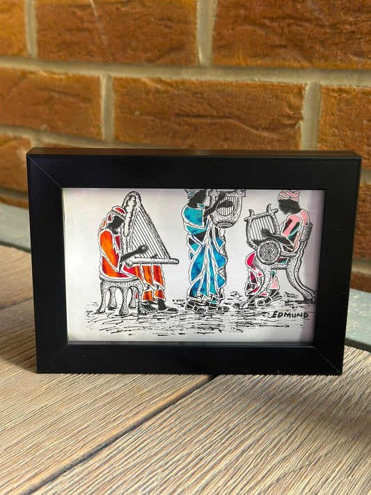 Strum Together - African Miniature Painting.