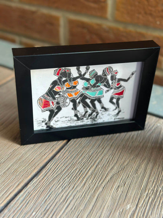 Dancers - African Miniature Painting.