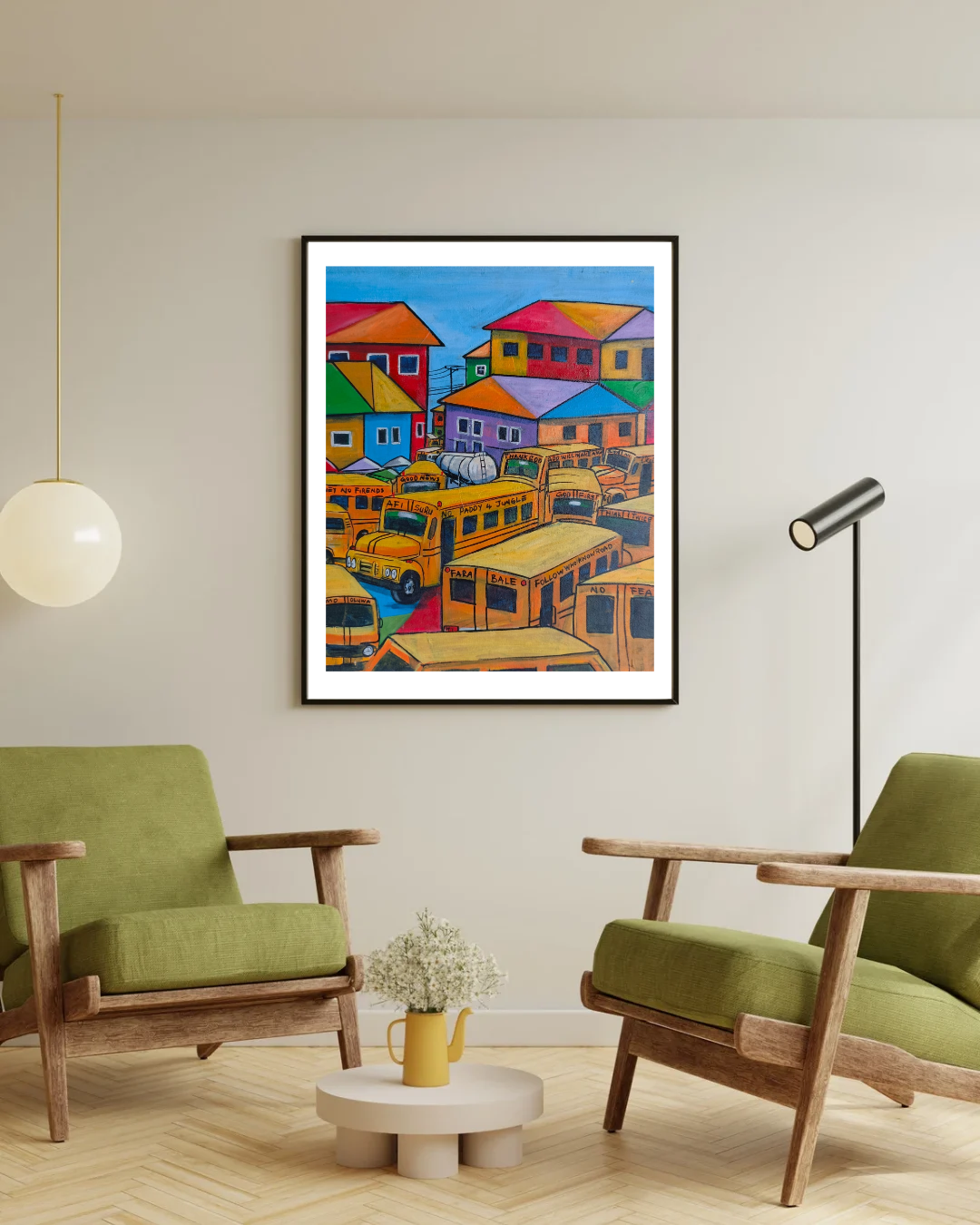 Colorful Jungle - African Wall Art. Original Acrylic On Canvas Painting By The Okechukwus