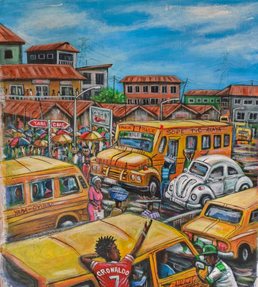 C Ronaldo - African Wall Art. Original Acrylic On Canvas Painting By The Okechukwus