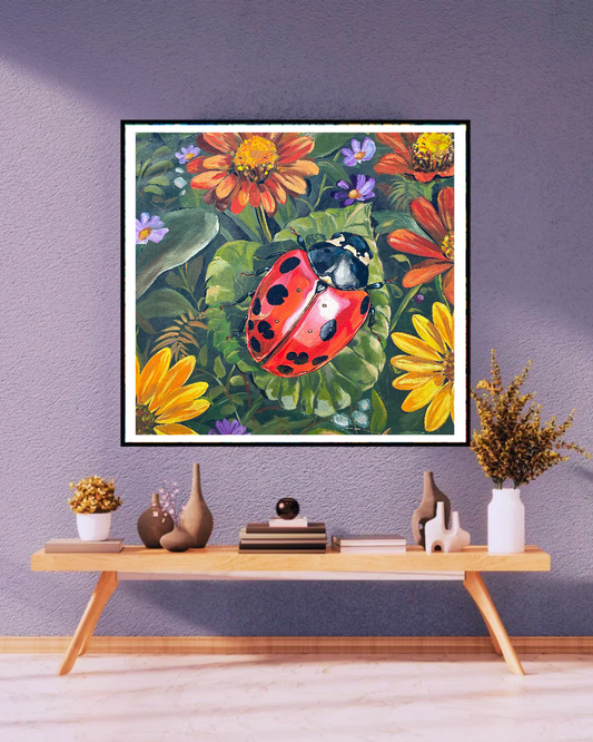 Ladybug Mag — African Portrait Canvas Wall Art, Original Acrylic Painting by Falex