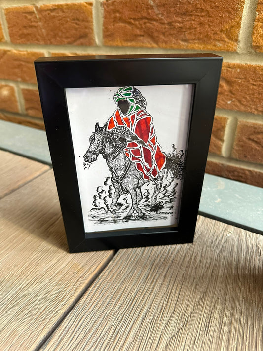 Sultan of War - African Miniature Painting.