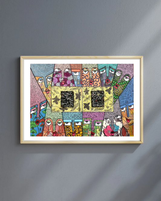 The 12 Disciples by Benjamin Omoike. African Living Room Art. Original Mixed Media Art by Benjamin Omoike.