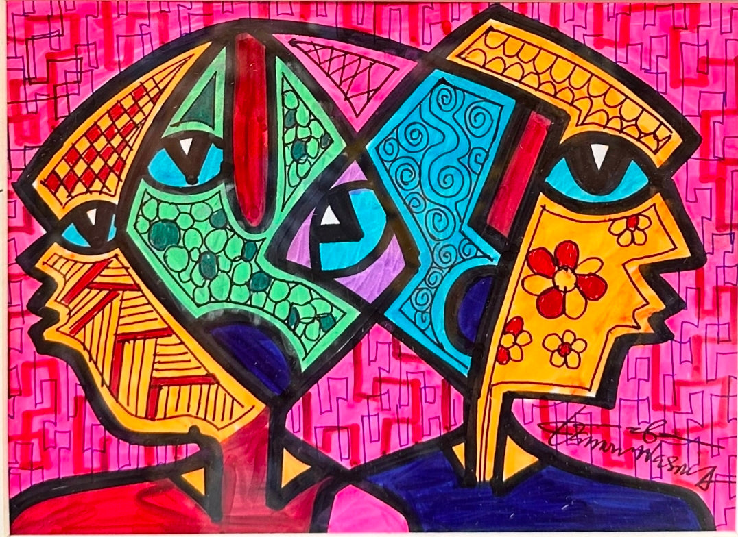 Fuskoki da Wurare. African Decorative Art. A Collection of Landscape Oriented Miniature Paintings by Nigerian Artist Daminu Wasiu.